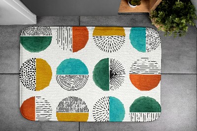 Tapete para casa de banho Círculos Linhas