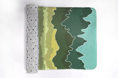 Tapete para casa de banho Abstração de Montanhas