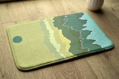 Tapete para casa de banho Abstração de Montanhas