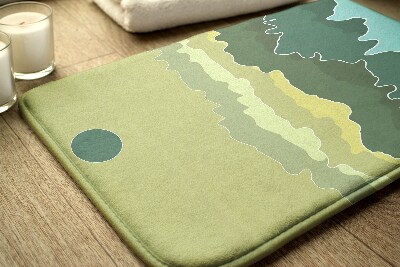 Tapete para casa de banho Abstração de Montanhas