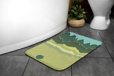 Tapete para casa de banho Abstração de Montanhas