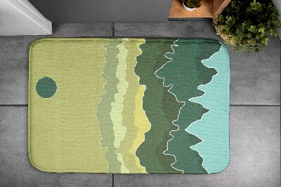 Tapete para casa de banho Abstração de Montanhas