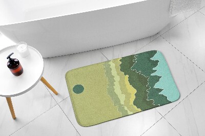 Tapete para casa de banho Abstração de Montanhas