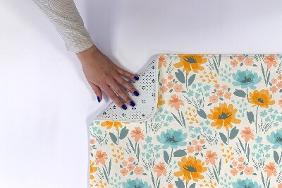 Tapete para banheira Padrão floral