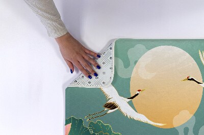 Tapete para casa de banho Pássaros Flores