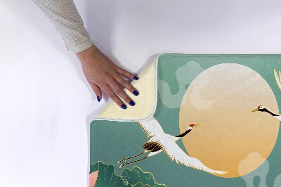 Tapete para casa de banho Pássaros Flores