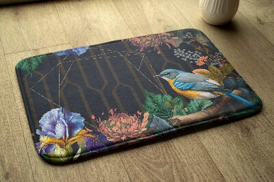 Tapete para banheira Flores de pássaros