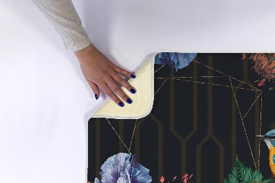 Tapete para banheira Flores de pássaros