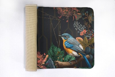 Tapete para banheira Flores de pássaros