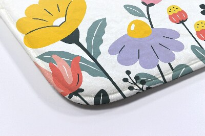 Tapete para wc Flores