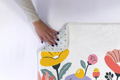 Tapete para wc Flores