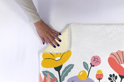 Tapete para wc Flores