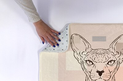 Tapete para wc Gato Sphynx