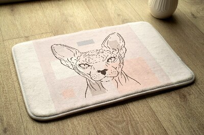 Tapete para wc Gato Sphynx