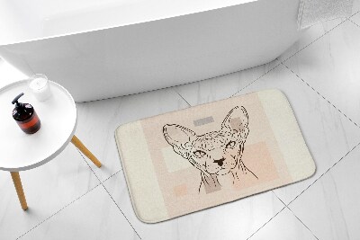 Tapete para wc Gato Sphynx