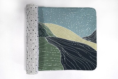 Tapete para banheira Paisagem Geométrica