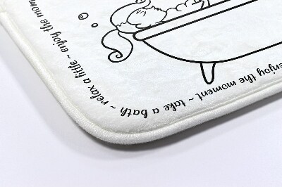 Tapete para wc Banho Feminino Relaxante