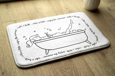 Tapete para wc Banho Feminino Relaxante