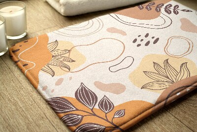 Tapete para casa de banho Abstrações florais