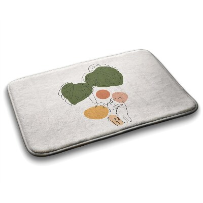 Tapete para banheira Gatos Monstera