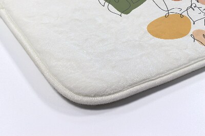 Tapete para banheira Gatos Monstera