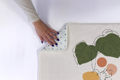 Tapete para banheira Gatos Monstera