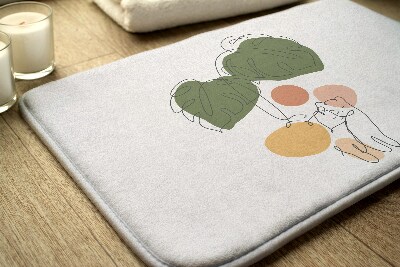 Tapete para banheira Gatos Monstera