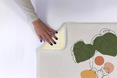 Tapete para banheira Gatos Monstera