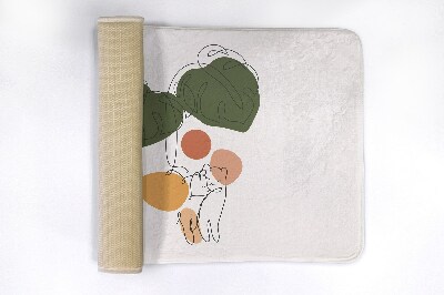 Tapete para banheira Gatos Monstera