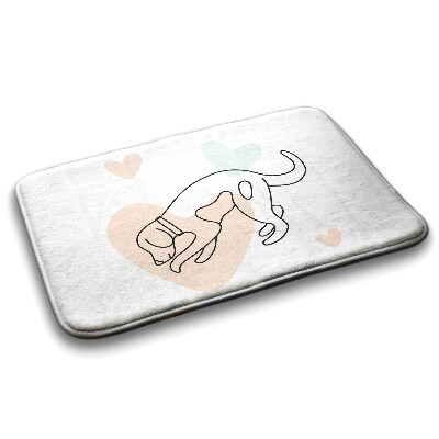 Tapete para casa de banho Animais caninos