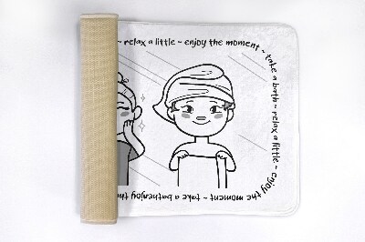 Tapete para banheira Garotas