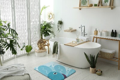 Tapete para casa de banho Peixe Azul