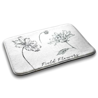 Tapete para banheira Esboço de flores