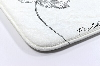 Tapete para banheira Esboço de flores