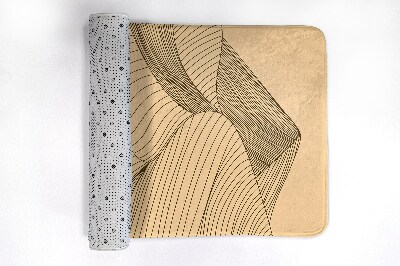 Tapete para casa de banho Geométrico do Deserto