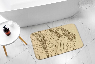 Tapete para casa de banho Geométrico do Deserto