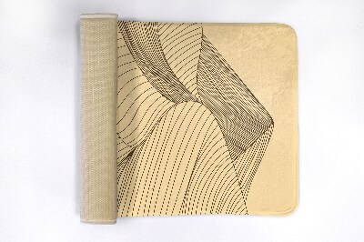 Tapete para casa de banho Geométrico do Deserto