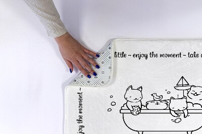 Tapete para banheira Banheira para gatinhos