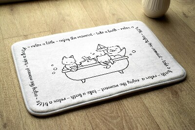 Tapete para banheira Banheira para gatinhos