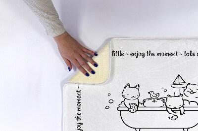 Tapete para banheira Banheira para gatinhos