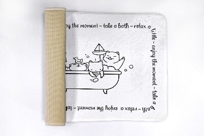 Tapete para banheira Banheira para gatinhos