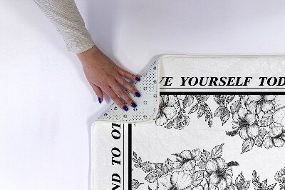 Tapete para wc Flores