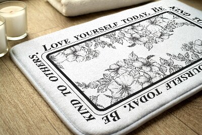 Tapete para wc Flores