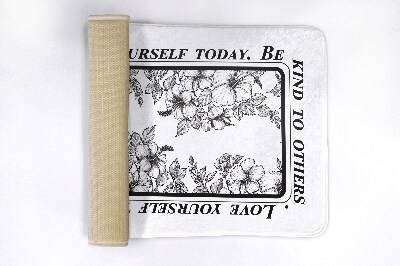 Tapete para wc Flores