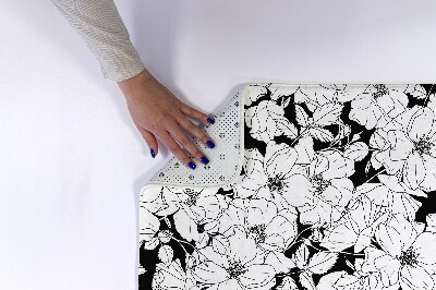 Tapete para casa de banho Flores Rosas