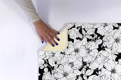 Tapete para casa de banho Flores Rosas