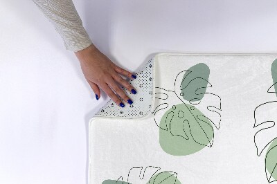 Tapete para casa de banho Folhas de Monstera