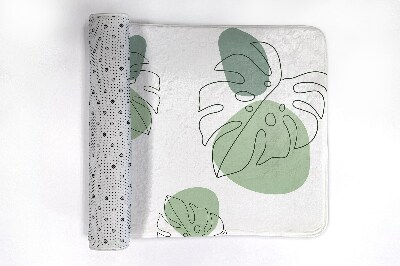 Tapete para casa de banho Folhas de Monstera