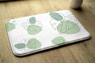 Tapete para casa de banho Folhas de Monstera