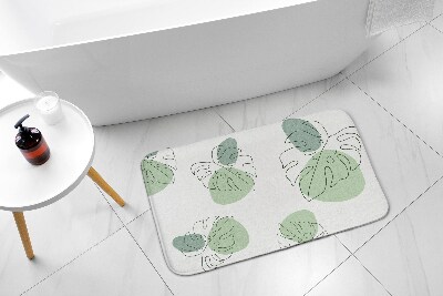 Tapete para casa de banho Folhas de Monstera